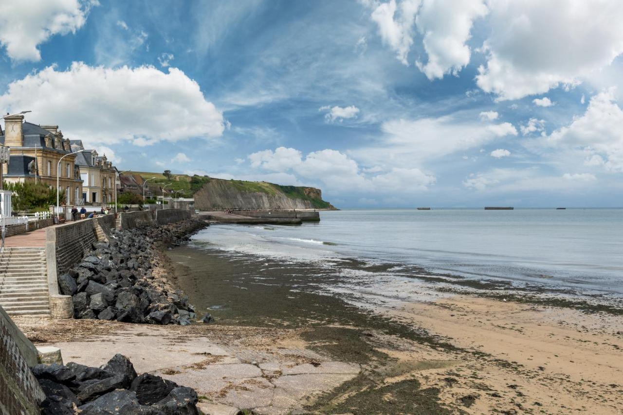L'Hippocampe - Appt Mezzanine Centre D'Arromanches Exterior foto