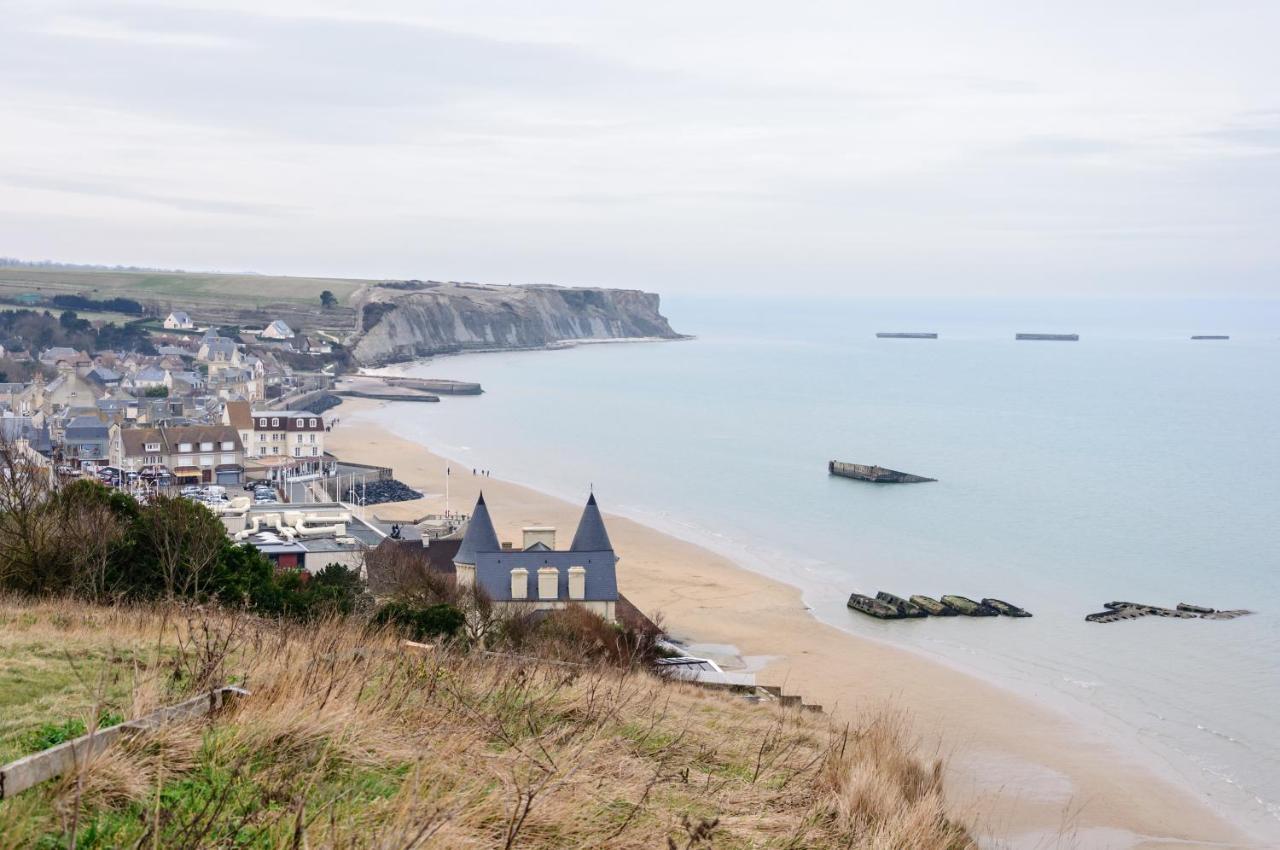L'Hippocampe - Appt Mezzanine Centre D'Arromanches Exterior foto